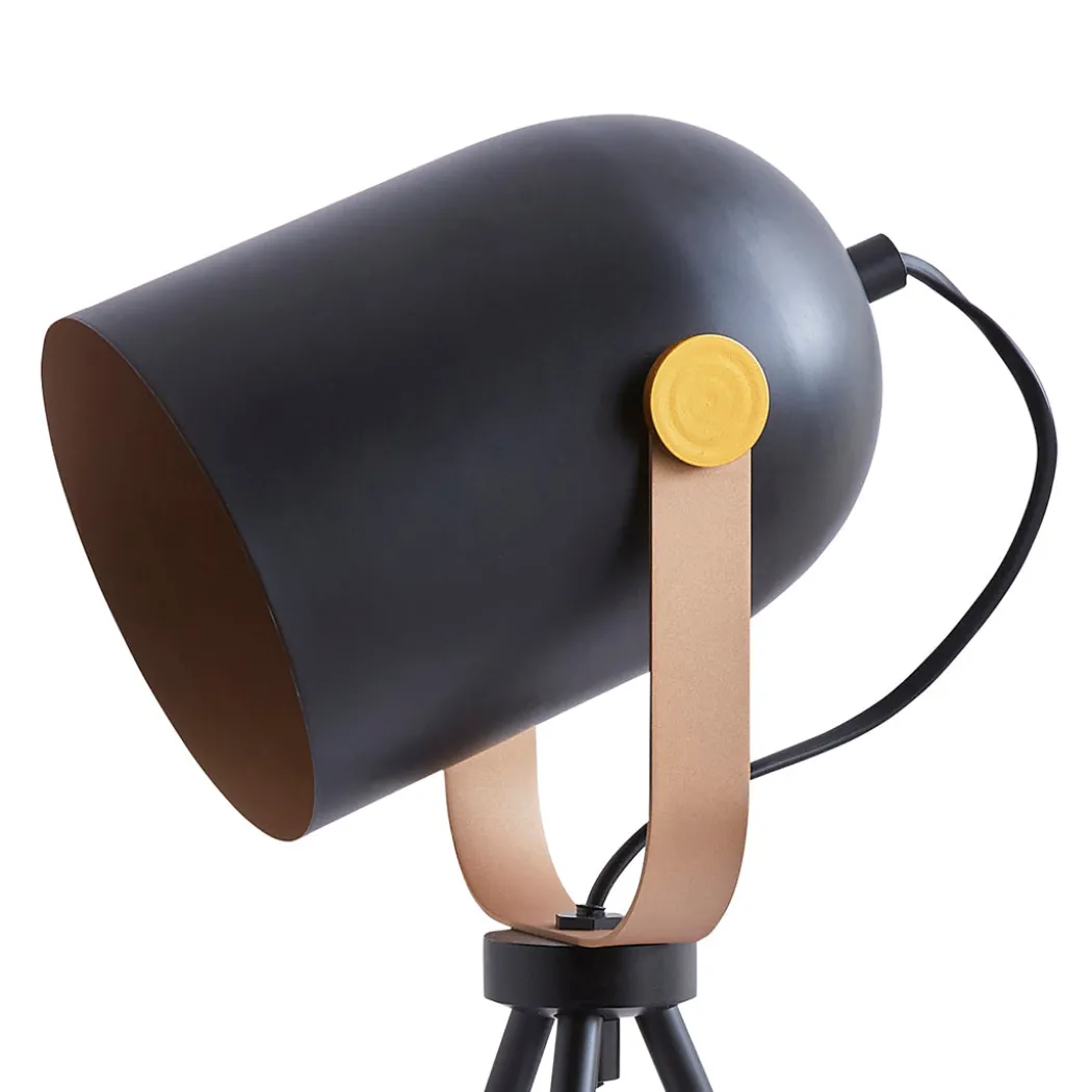 Noelle Strap Black Table Lamp