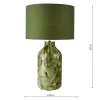 Nuria Green Glass Table Lamp