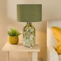 Nuria Green Glass Table Lamp