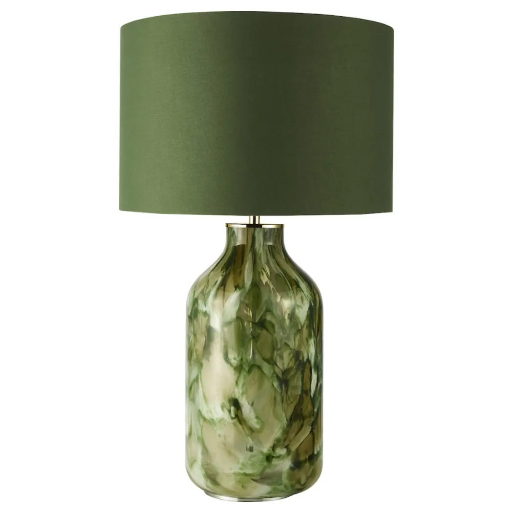 Nuria Green Glass Table Lamp