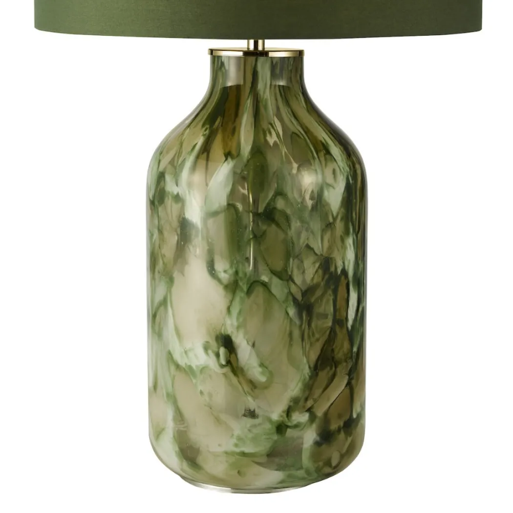 Nuria Green Glass Table Lamp