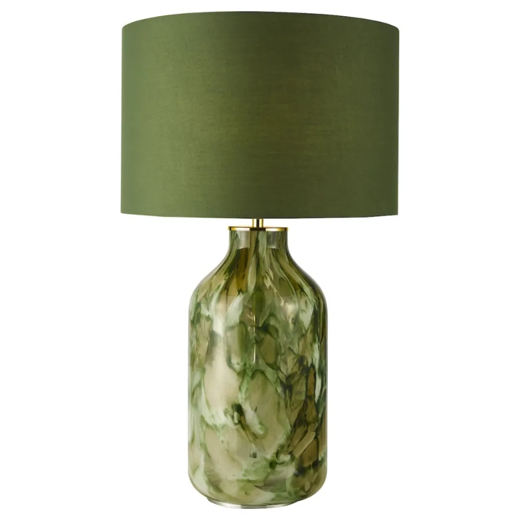Nuria Green Glass Table Lamp