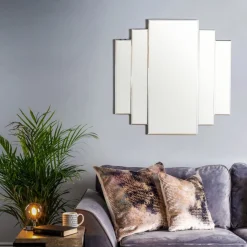 Odeon 89cm Rectangle Stepped Mirror