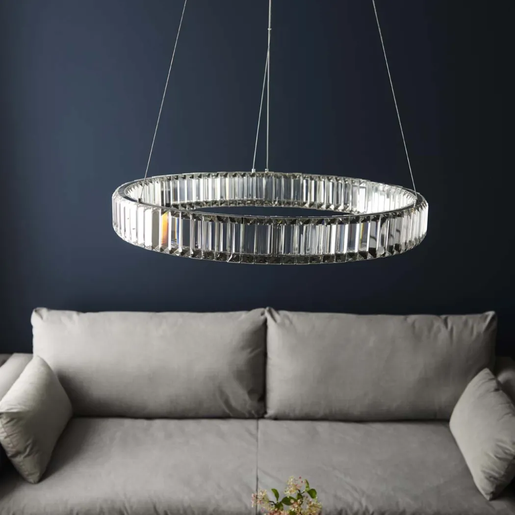 Olisa LED Crystal Glass Pendant Light
