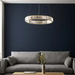 Olisa LED Crystal Glass Pendant Light