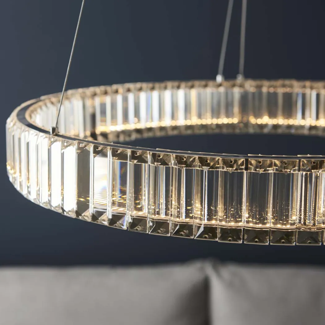 Olisa LED Crystal Glass Pendant Light