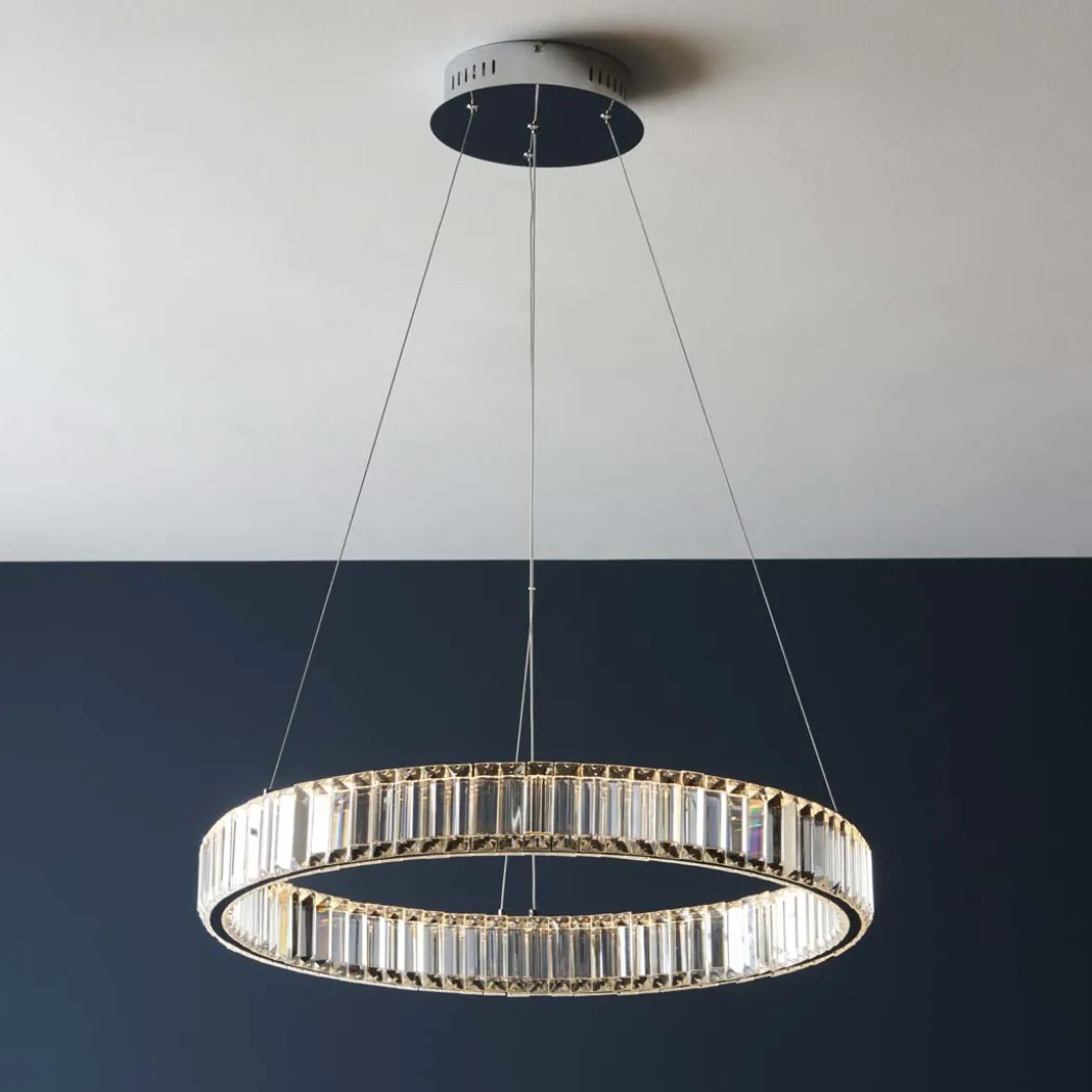 Olisa LED Crystal Glass Pendant Light
