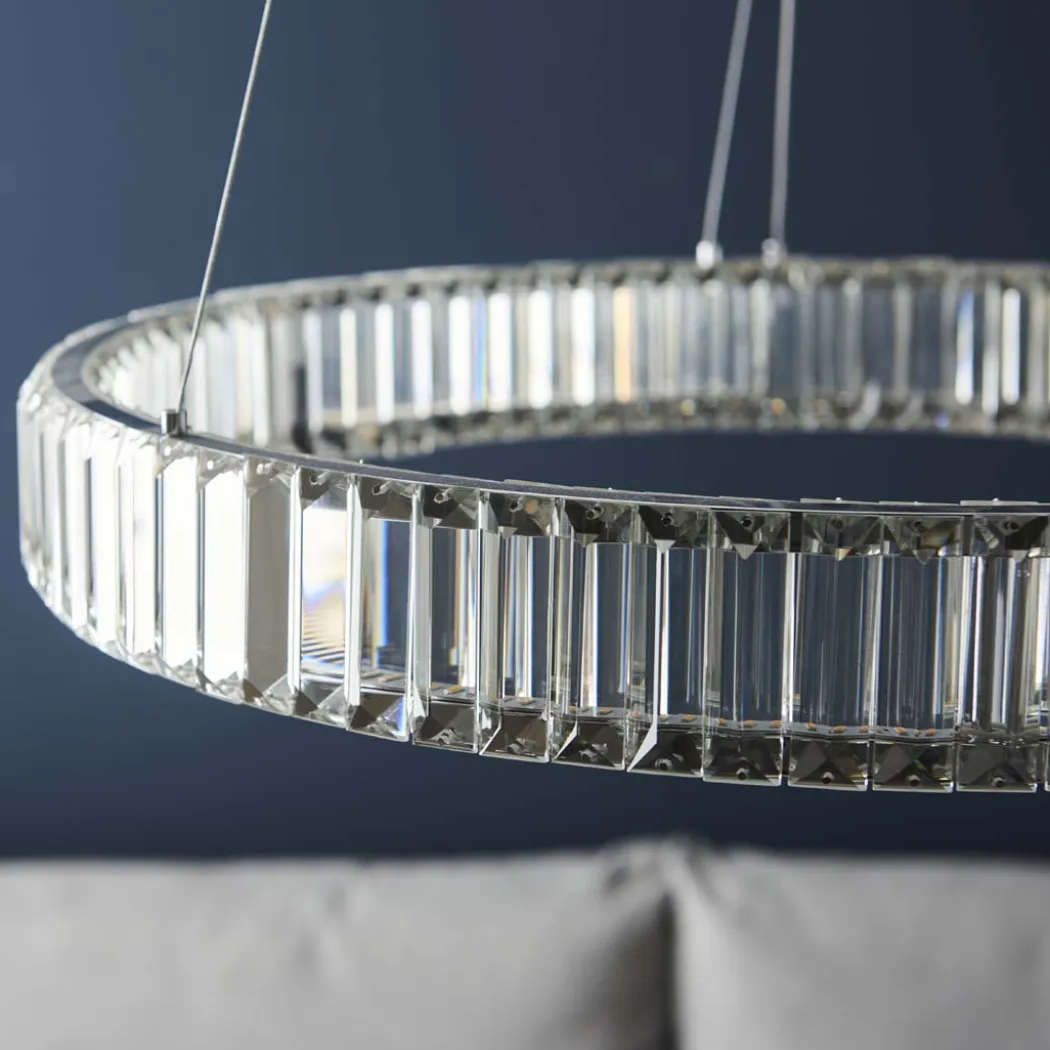 Olisa LED Crystal Glass Pendant Light
