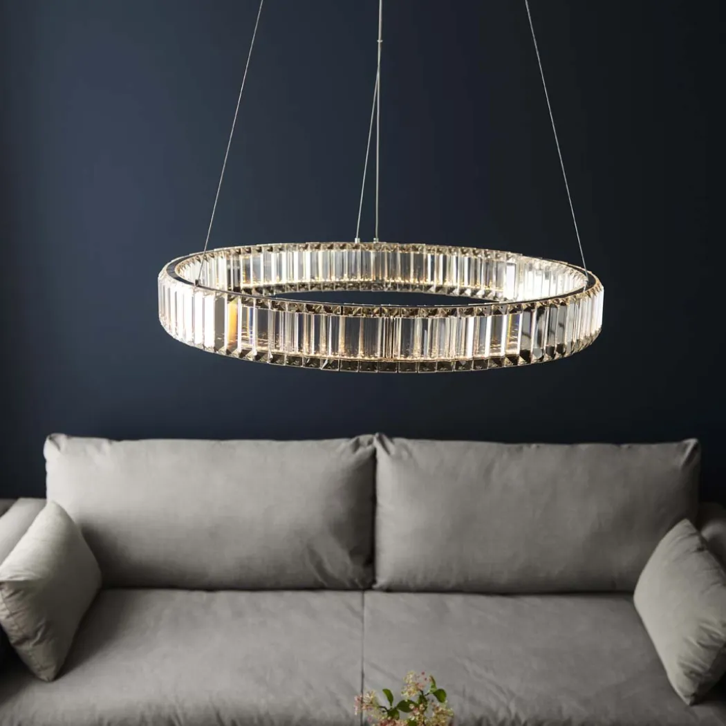 Olisa LED Crystal Glass Pendant Light