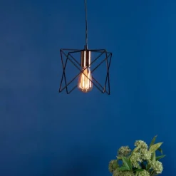 Olson 1-Light Black Ceiling Light