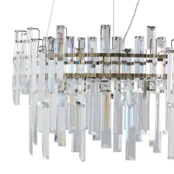 Onega 3 Light Antique Brass & Glass Pendant Ceiling Light