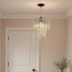 Onega Antique Brass & Glass Easy Fit Pendant Shade