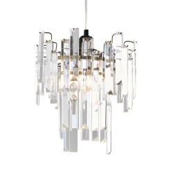 Onega Antique Brass & Glass Easy Fit Pendant Shade