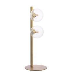Ophelia 2-Light Warm Brass Table Lamp