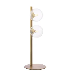 Ophelia 2-Light Warm Brass Table Lamp