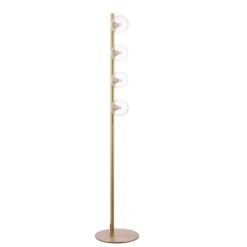 Ophelia 4-Light Warm Brass Floor Lamp