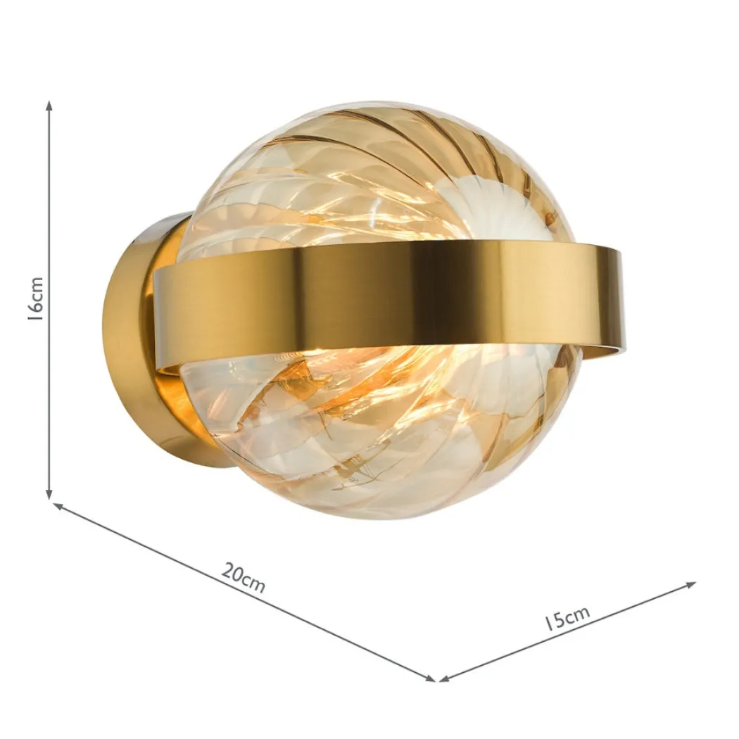 Ophira Antique Gold Wall Light