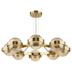 Ophira 8-Light Antique Gold Pendant