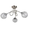 Orinoco 3 Light Chrome Semi Flush Ceiling Light