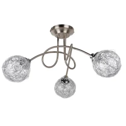 Orinoco 3 Light Chrome Semi Flush Ceiling Light