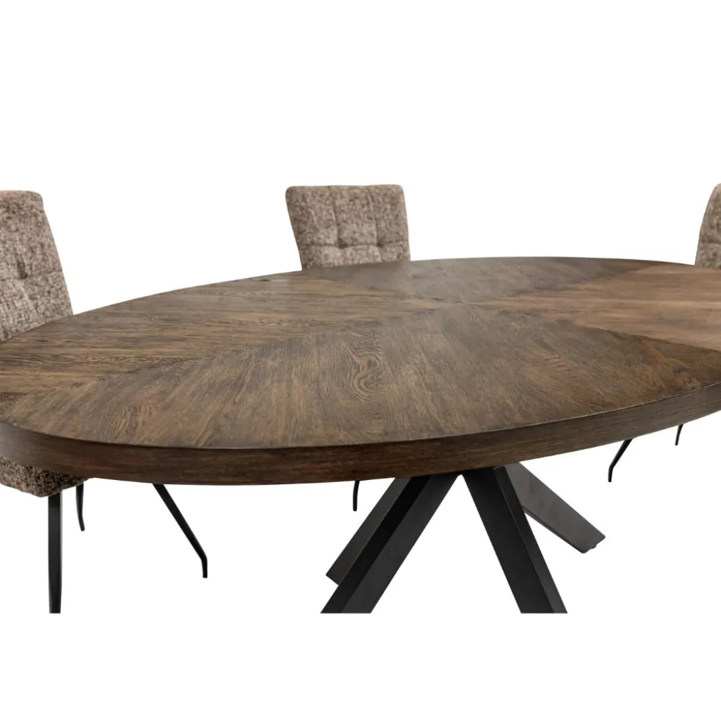 Orlando 1.8M Oval Dining Set with 6 Arabella Chairs