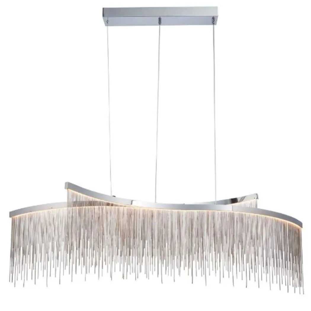 Orphelia 2-Light Polished Chrome LED Ceiling Pendant
