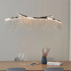 Orphelia 2-Light Polished Chrome LED Ceiling Pendant