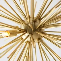 Orta 6 Light Gold Semi Flush Ceiling Light