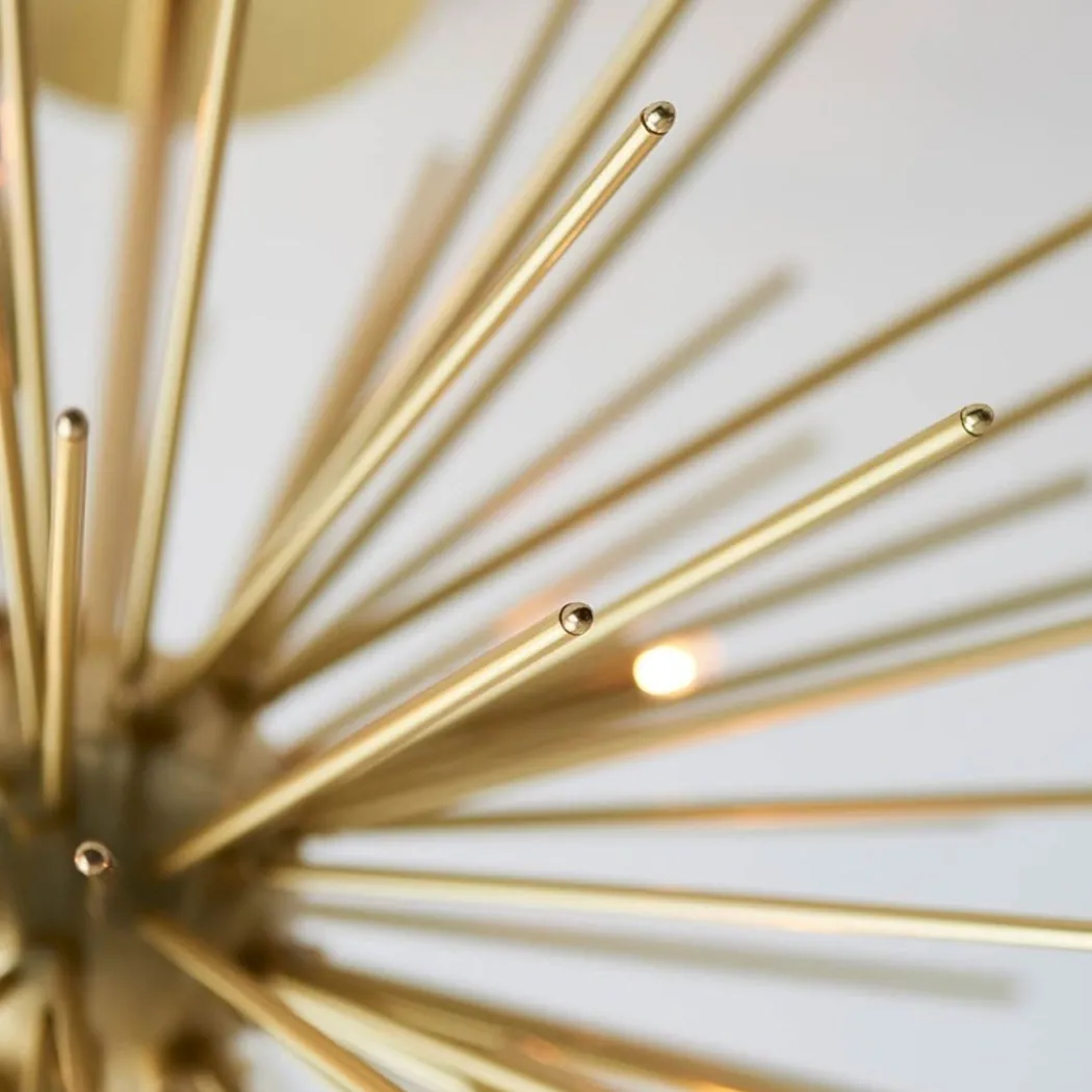 Orta 6 Light Gold Semi Flush Ceiling Light