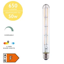 Pack of 5 E27/ES 6W Dimmable LED Tube Light Bulbs 23cm