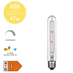 Pack of 5 E27/ES 6W Dimmable LED Tube Light Bulbs 19cm