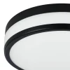 Palermo Black LED Bathroom Flush Ceiling Light
