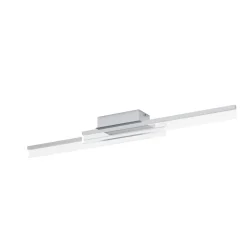 Palmital Satin Chrome & Clear LED Flush Ceiling Light