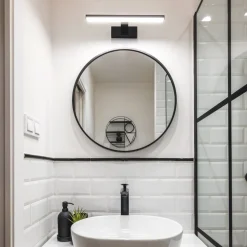 Pandella Small LED Black Mirror Light
