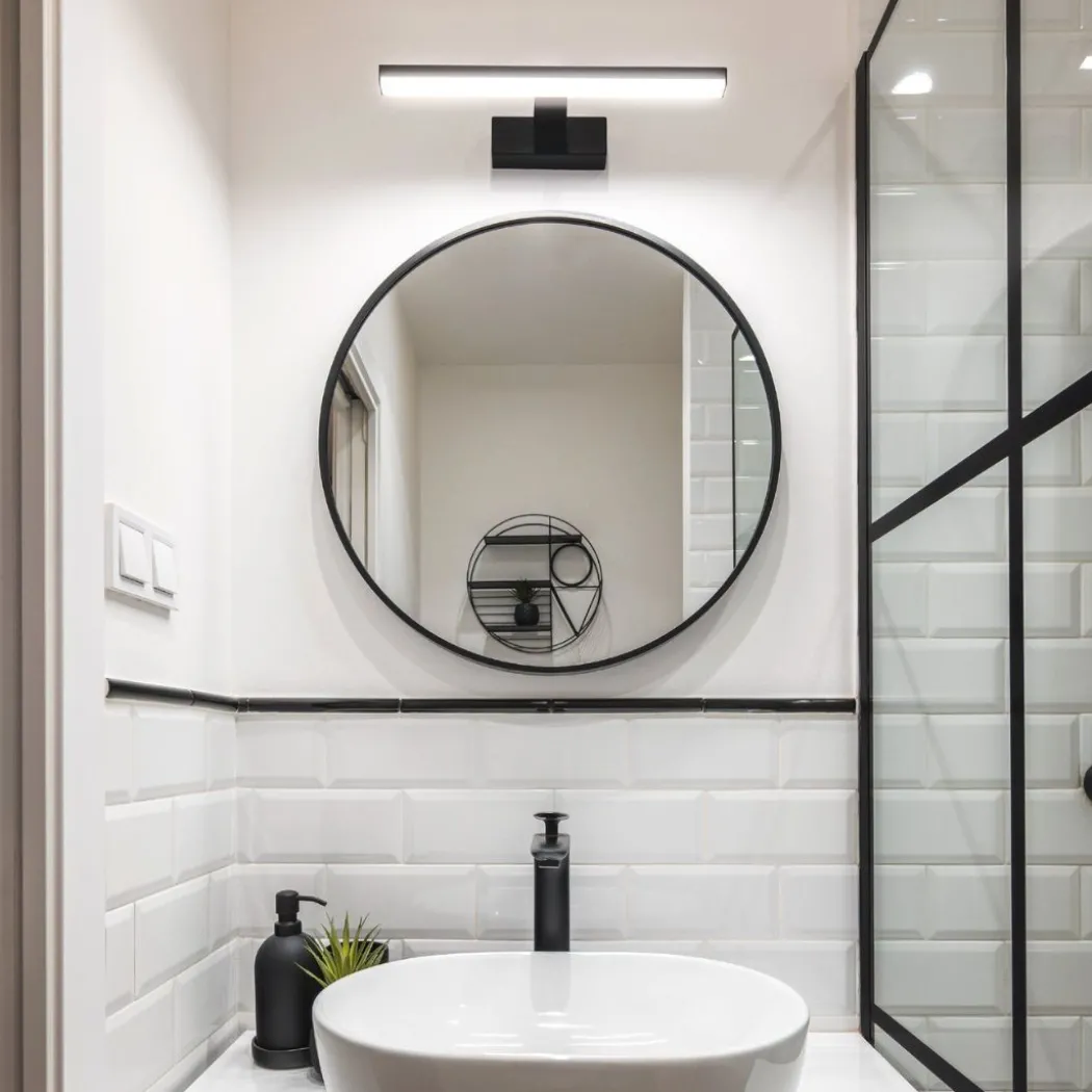 Pandella Small LED Black Mirror Light
