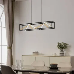 Penela Black & Gold LED Ceiling Pendant Bar