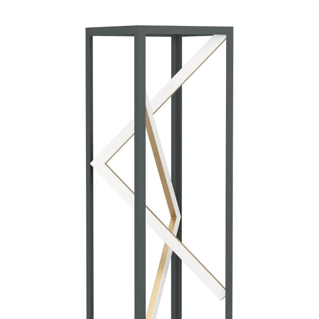 Penela Black & Gold LED Floor Lamp