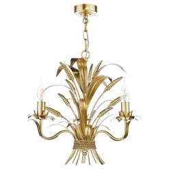 Phaedra 3 Light Gold Pendant Ceiling Light