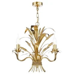 Phaedra 3 Light Gold Pendant Ceiling Light