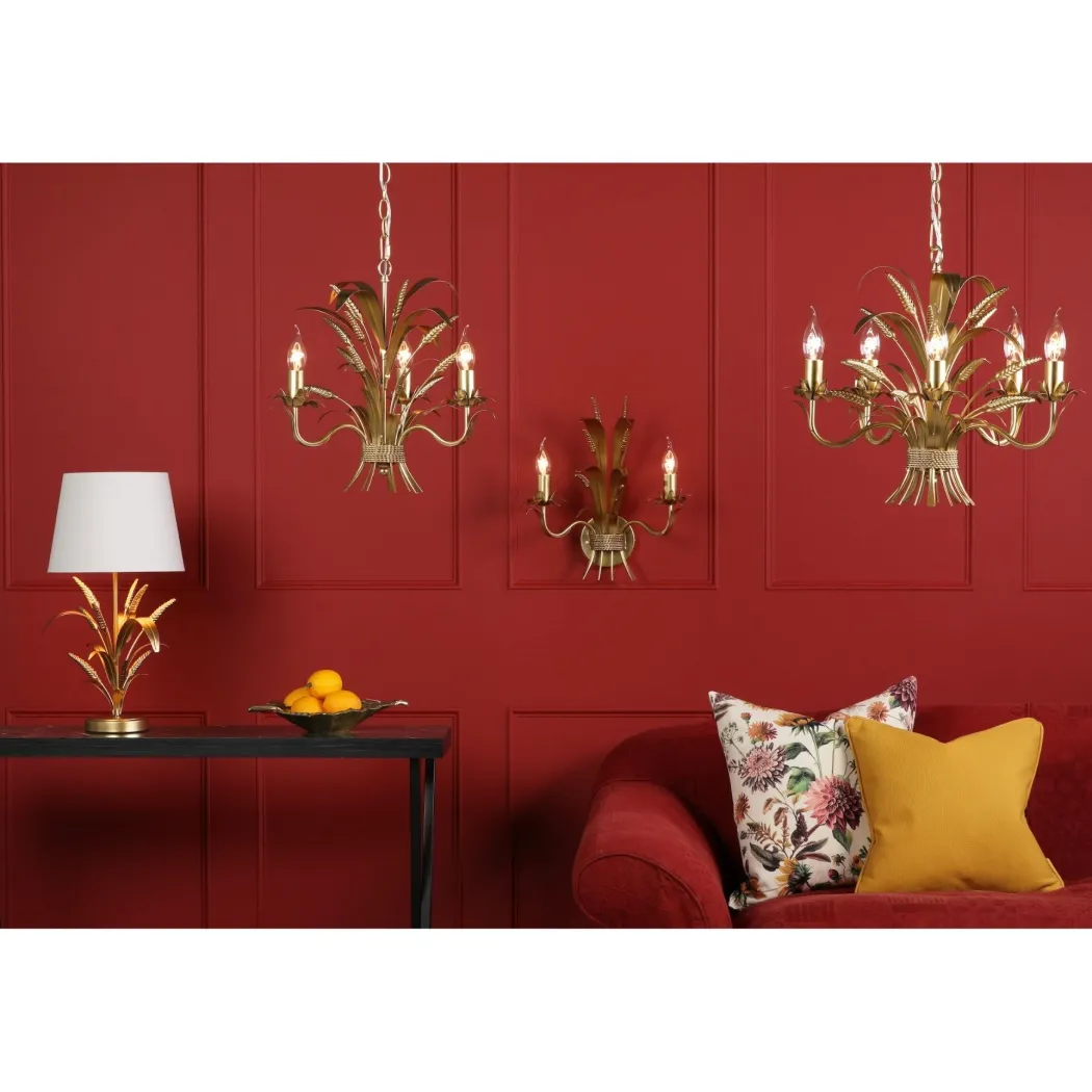 Phaedra 2 Light Gold Wall Light