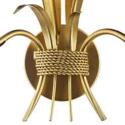 Phaedra 2 Light Gold Wall Light
