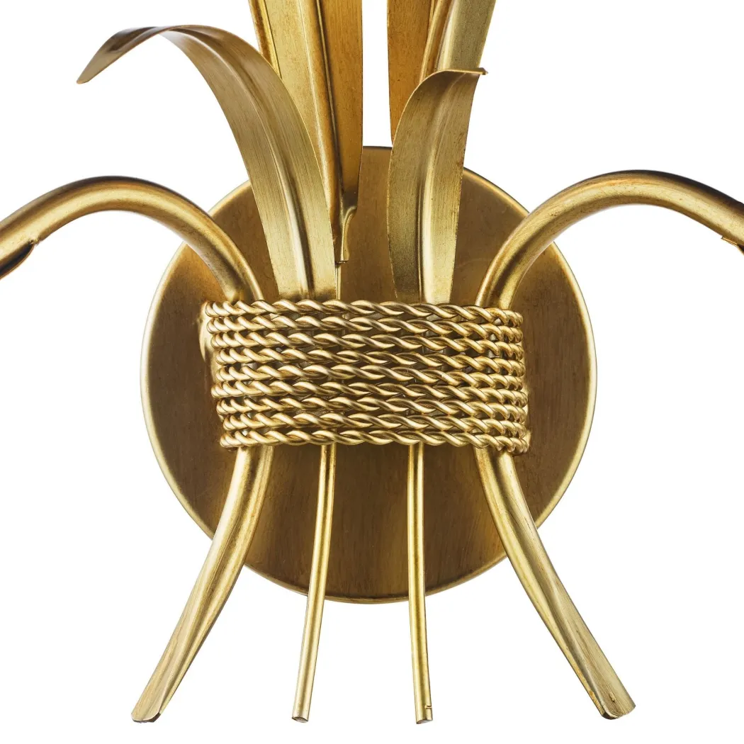 Phaedra 2 Light Gold Wall Light