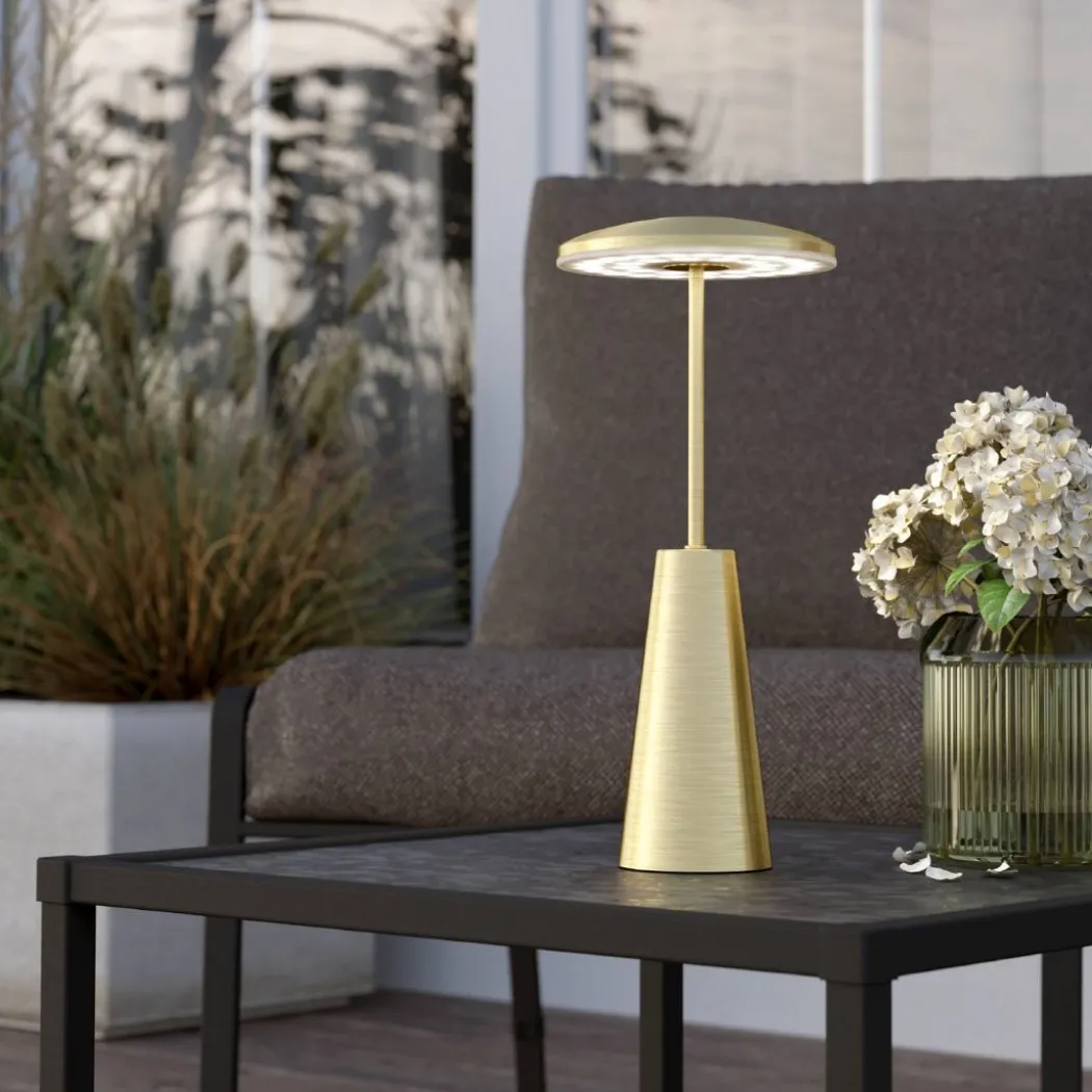 Piccola Gold LED Rechargeable Touch Table Lamp