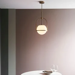 Pilar 1 Light Brass Ceiling Light