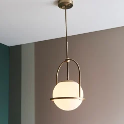 Pilar 1 Light Brass Ceiling Light