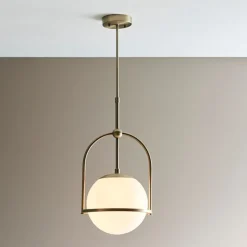 Pilar 1 Light Brass Ceiling Light