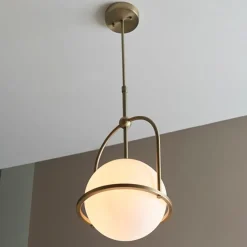Pilar 1 Light Brass Ceiling Light