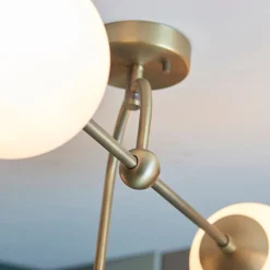 Pilar 4 Light Brass Ceiling Light