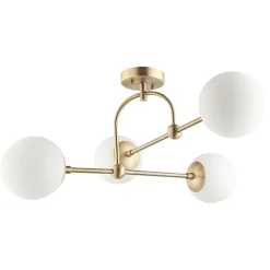 Pilar 4 Light Brass Ceiling Light