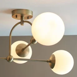 Pilar 4 Light Brass Ceiling Light